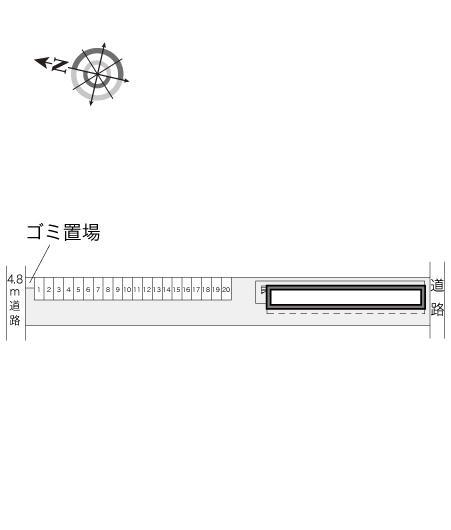 シグマ戸坂(14404)の駐車配置図