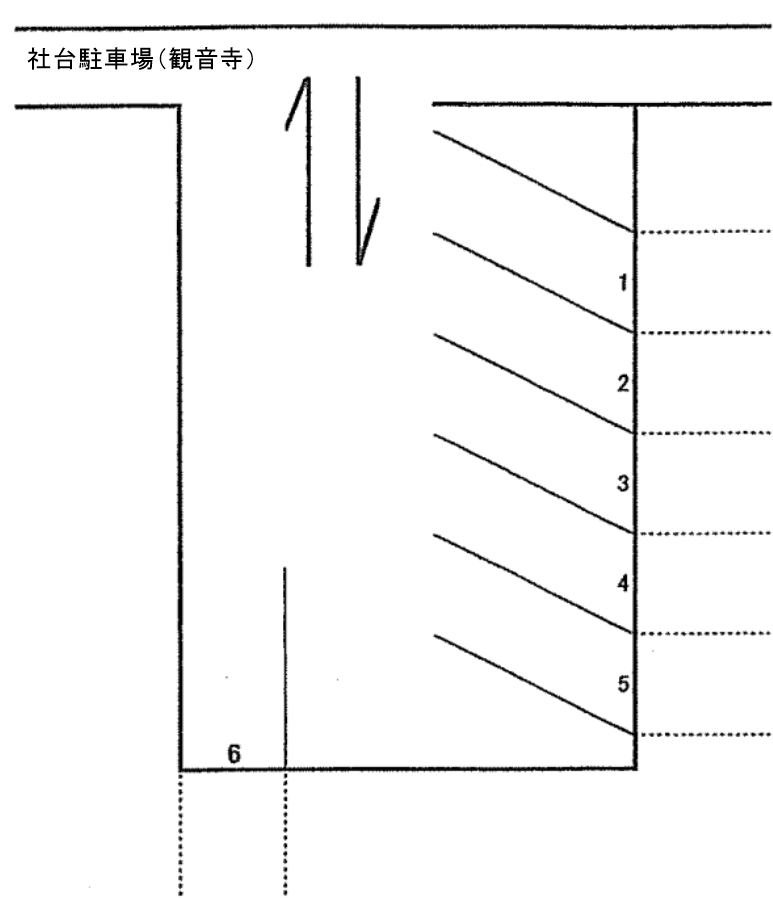 社台駐車場(観音寺)の駐車配置図
