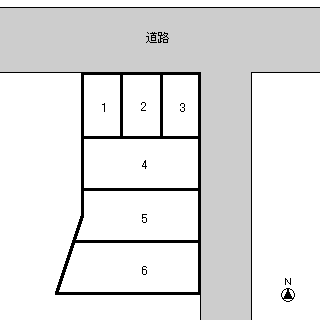 江口第一パーキングの駐車配置図