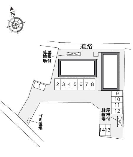 ジュネスK(29335)の駐車配置図