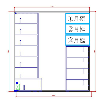 新蒲原駅前の駐車配置図