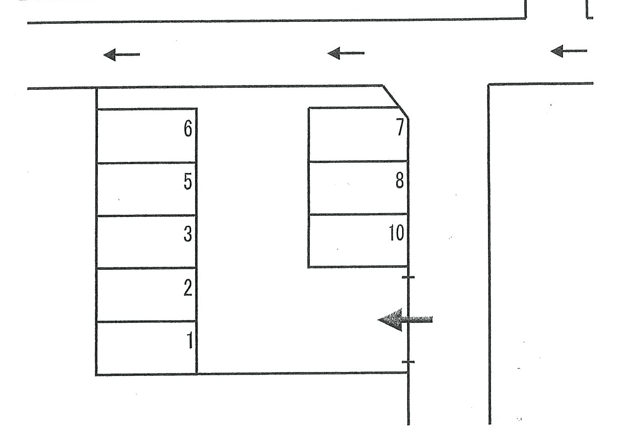 花水木駐車場の駐車配置図