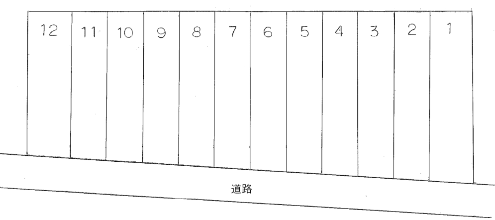 高橋6丁目赤堀駐車場の駐車配置図