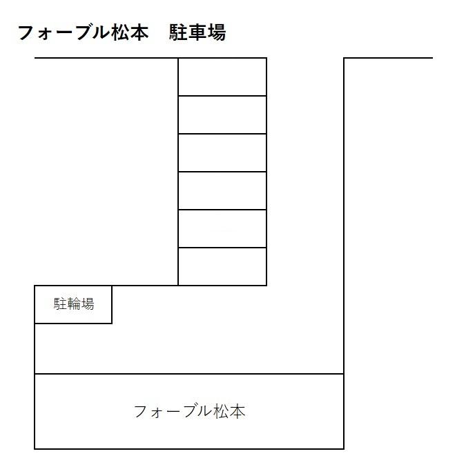 フォーブル松本の駐車配置図