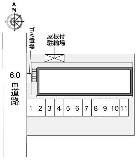 プルメリア22(35429)の駐車配置図