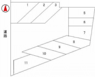 すえひろパーク銀座1丁目の駐車配置図