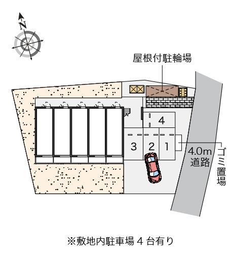 シャトレ香椎(45758)の駐車配置図