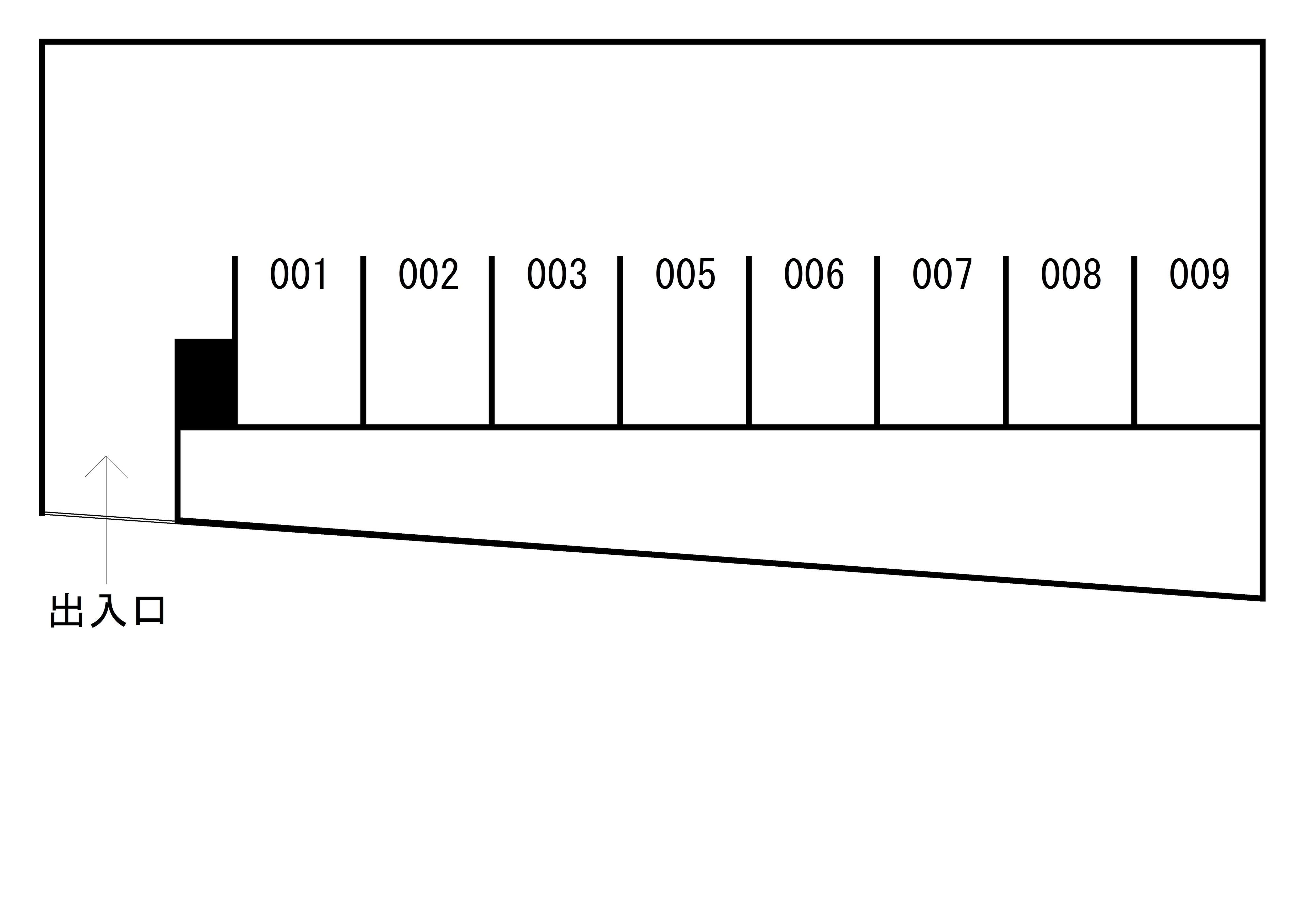 グラン・シャリオ柏駐車場の駐車配置図