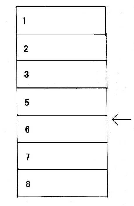 三島ガレージの駐車配置図