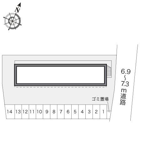 つくい(18339)の駐車配置図