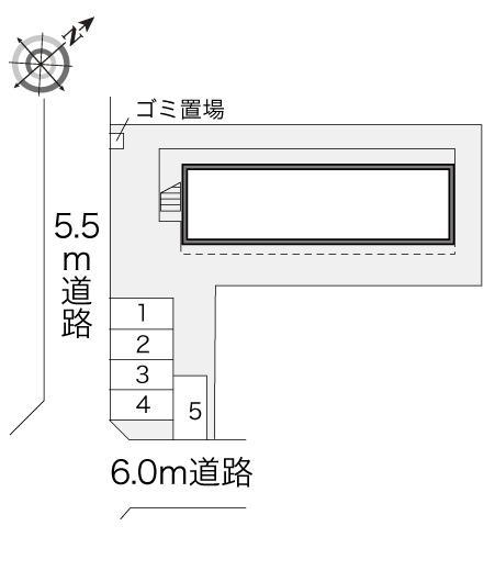 Crea(17361)の駐車配置図