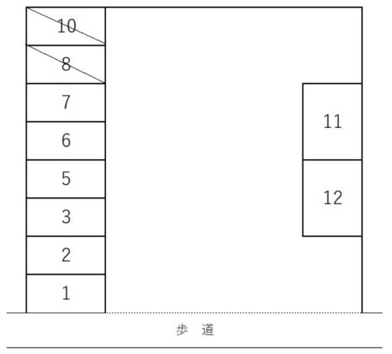 TMパーキングの駐車配置図