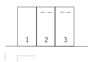 中央Mパーキングの駐車配置図