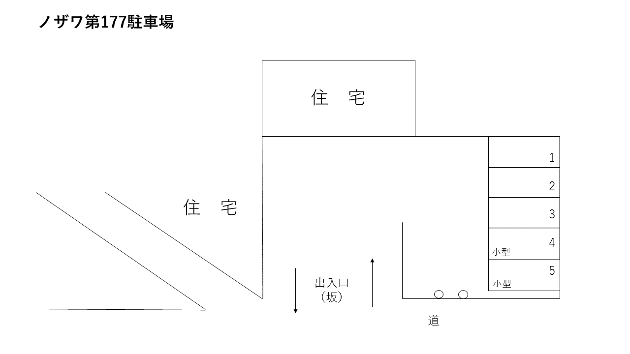 ノザワ第177駐車場の駐車配置図
