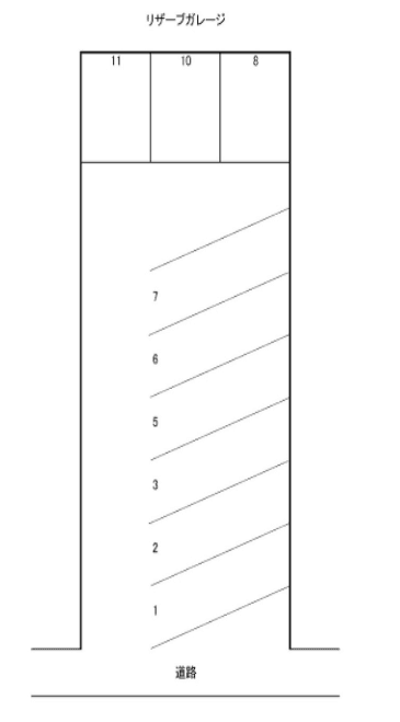 リザーブガレージの駐車配置図