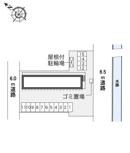コーポ バードヒル(33416)の駐車配置図