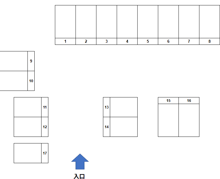 コンドレア横浜Ⅱの駐車配置図