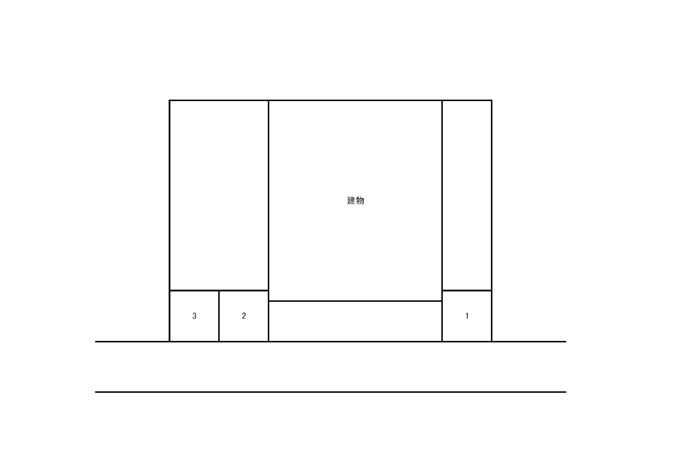 クリアネス笹尾駐車場の駐車配置図