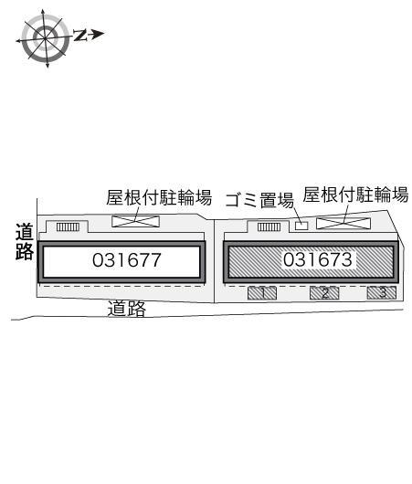 ヤングフォレストA(31673)の駐車配置図