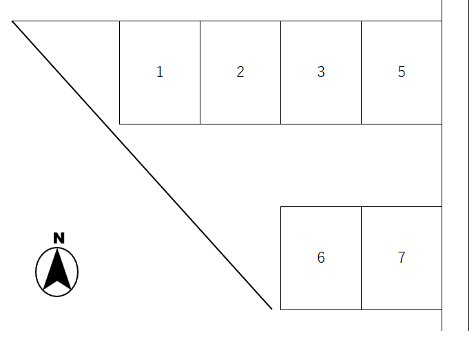 K-0141駐車場の駐車配置図