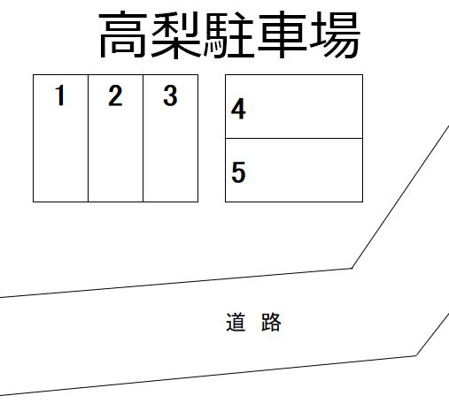 高梨駐車場の駐車配置図