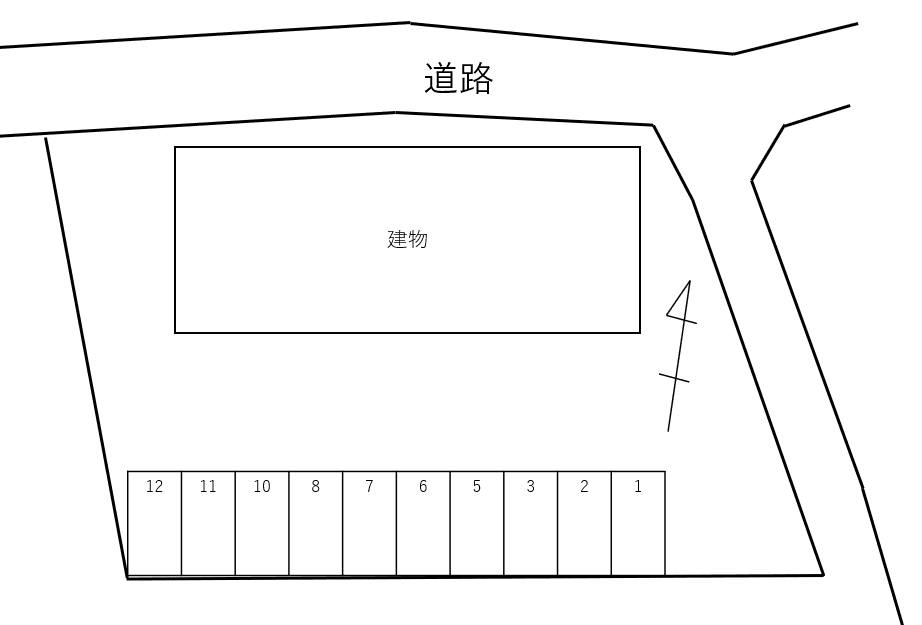 レ アミルエの駐車配置図