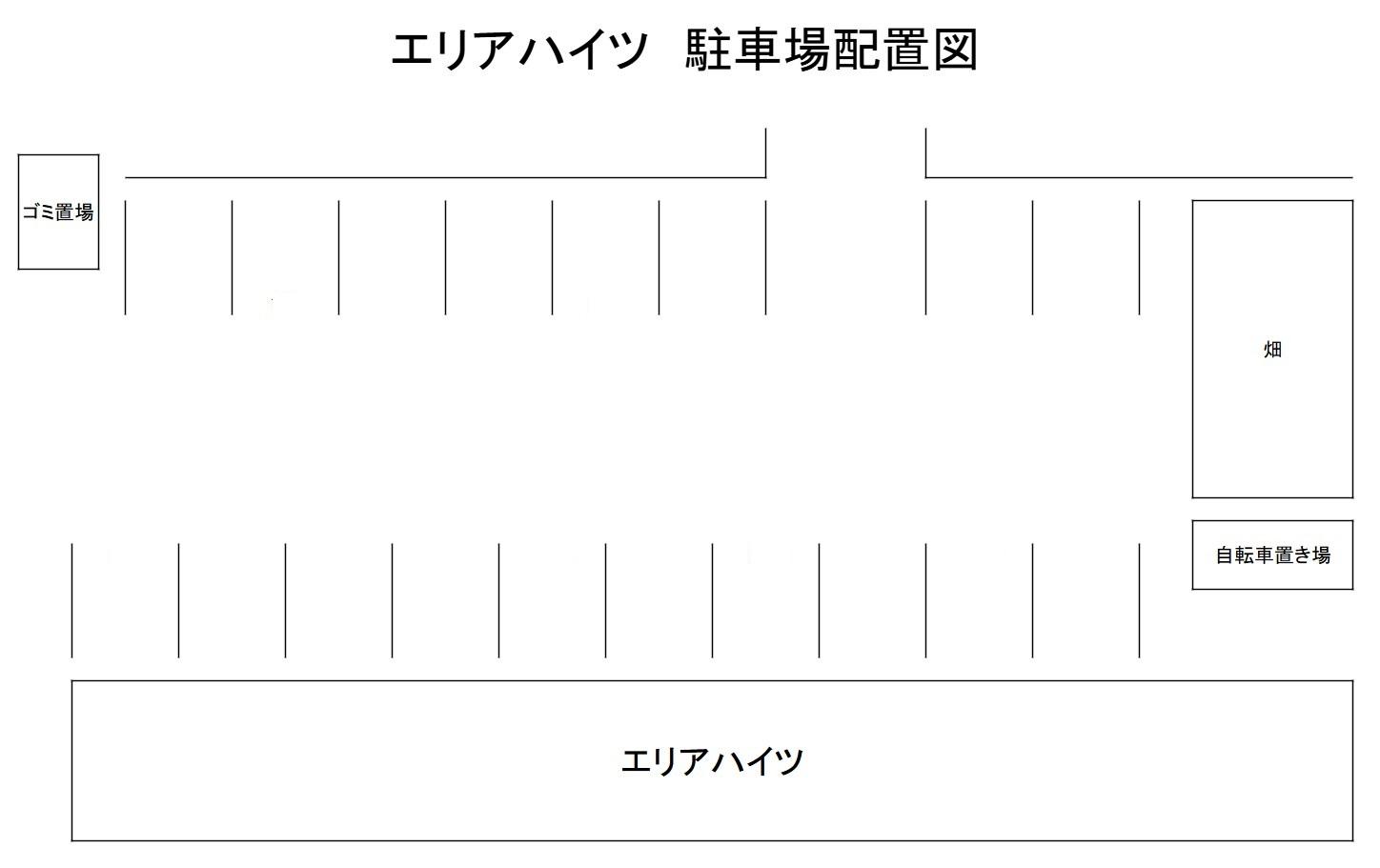 エリアハイツの駐車配置図