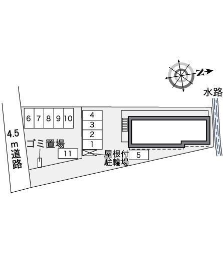 TKテリー(35139) 敷地外駐車場の駐車配置図