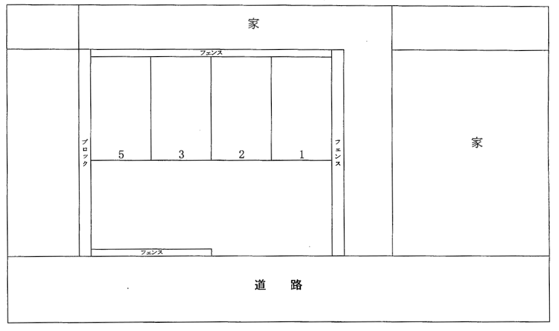 中畑第一駐車場の駐車配置図