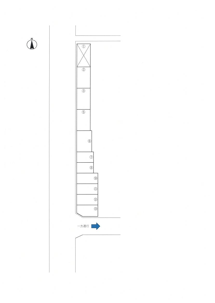 ヨツワ第2駐車場の駐車配置図