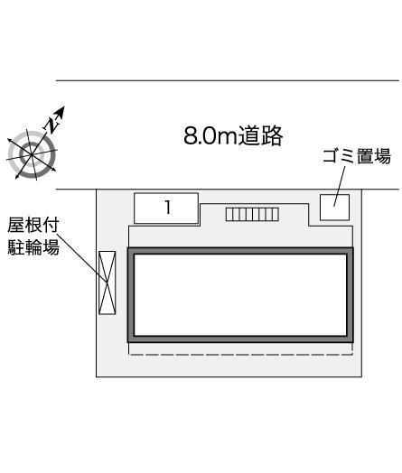 グレース柳(36015)の駐車配置図