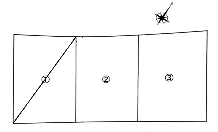 四谷上町139駐車場の駐車配置図