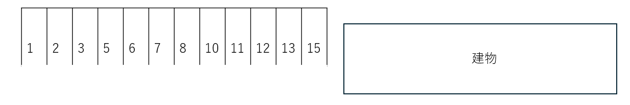 レジデンス向原の駐車配置図