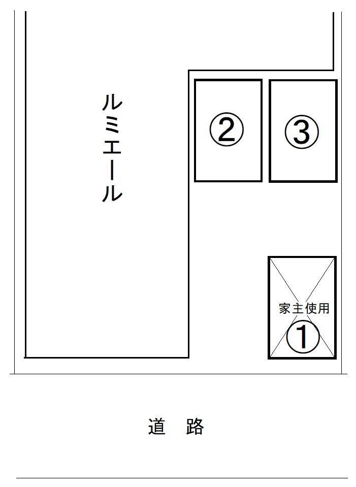 ルミエール駐車場(西習志野)の駐車配置図