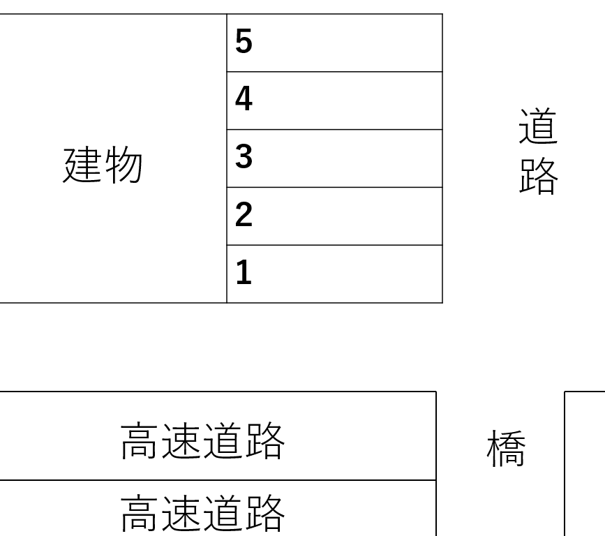 池真志橋駐車場の駐車配置図