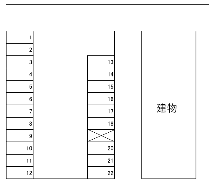 DIAMOND第二駐車場の駐車配置図