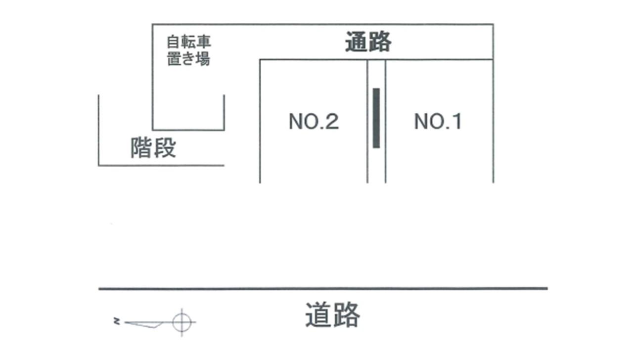 プラザ・ドゥ・ジュピター敷地内駐車場の駐車配置図