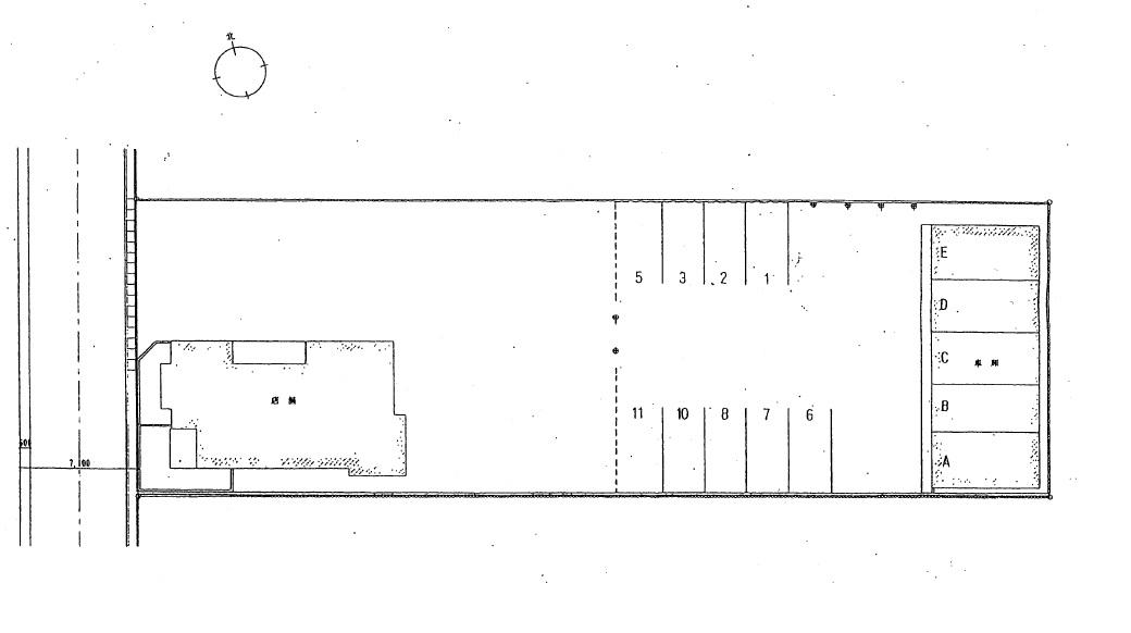 藤田Gの駐車配置図