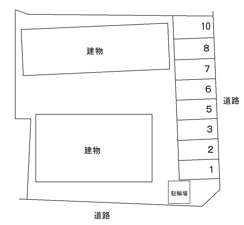 61034グラシア8Bの駐車配置図