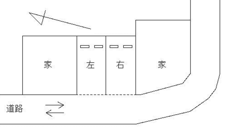 FK長田天神町2-7駐車場の駐車配置図