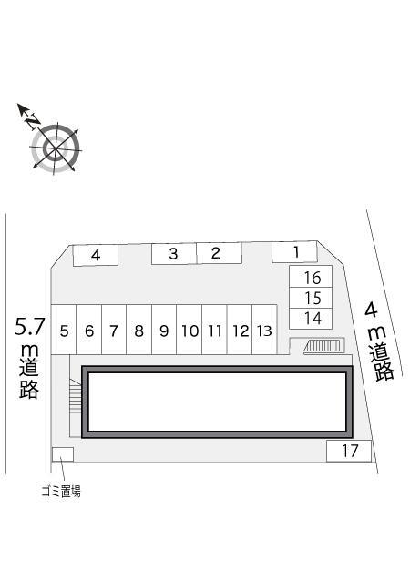 壱里山(13674)の駐車配置図