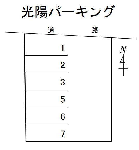 光陽パーキングの駐車配置図