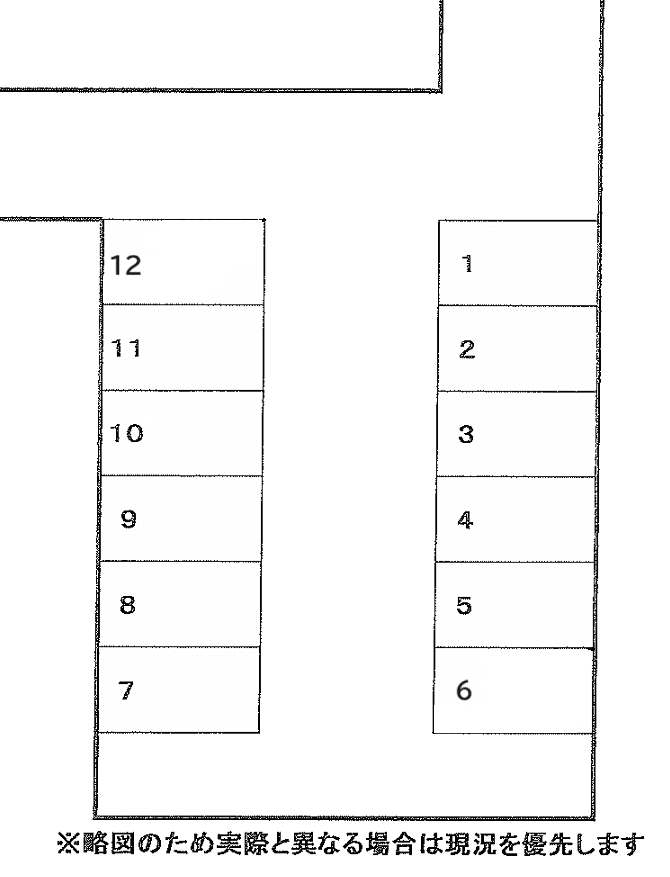 森下駐車場の駐車配置図
