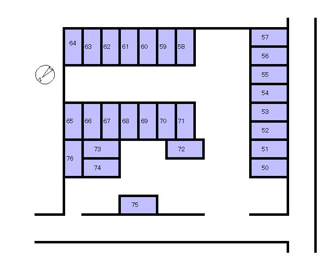 藤田モータープールの駐車配置図