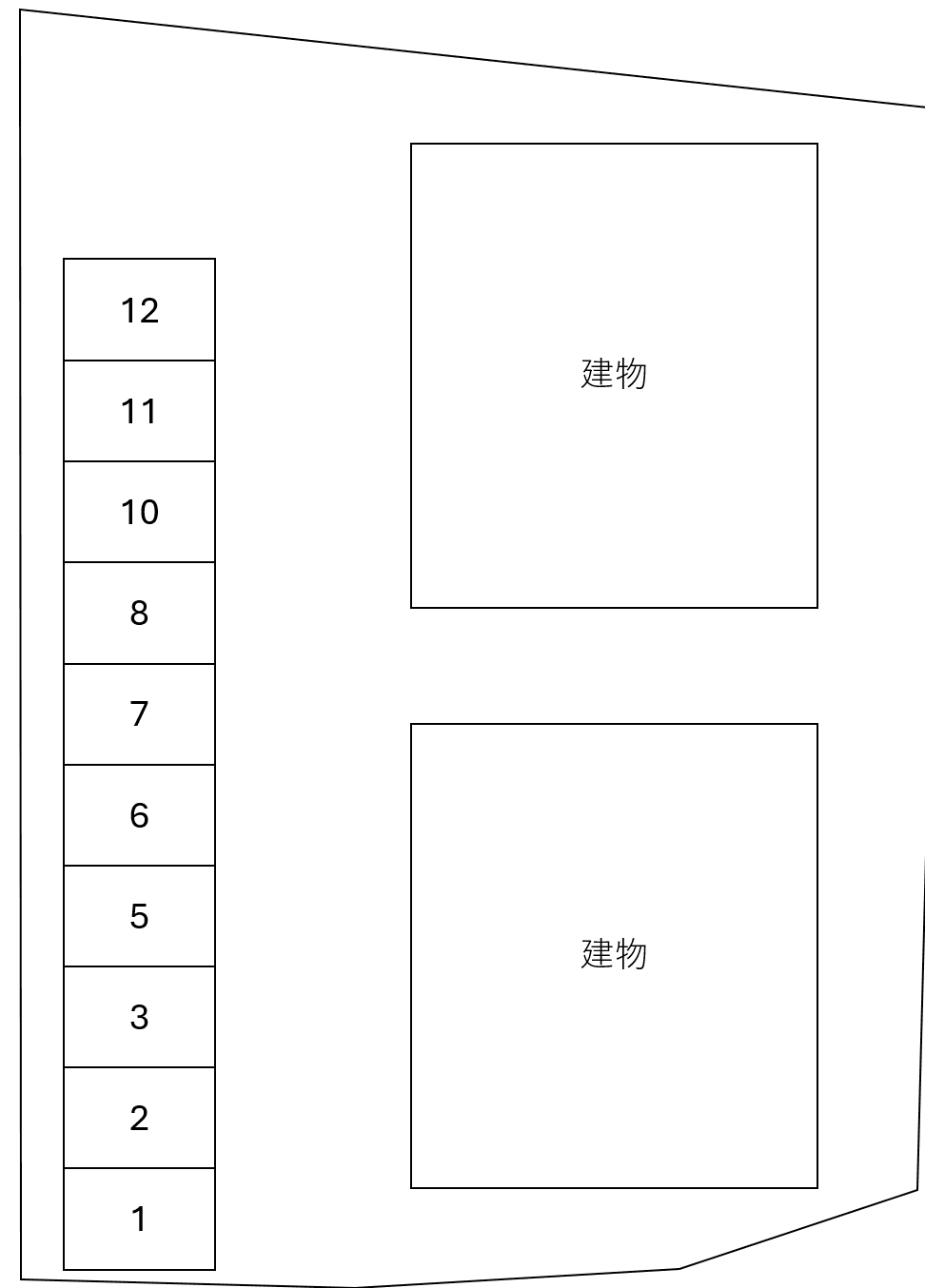 ディアコート西宮北口の駐車配置図