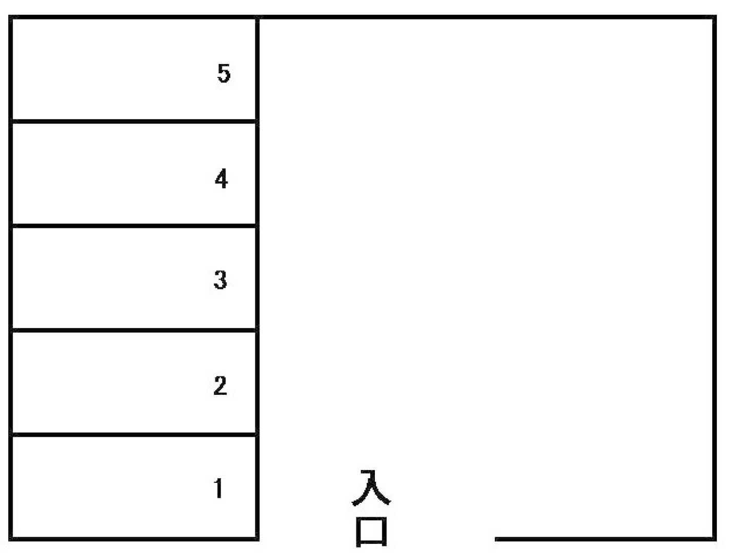 栗原駐車場(つくば市栗原)の駐車配置図