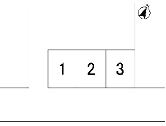 中里(吉川)第2月極駐車場の駐車配置図