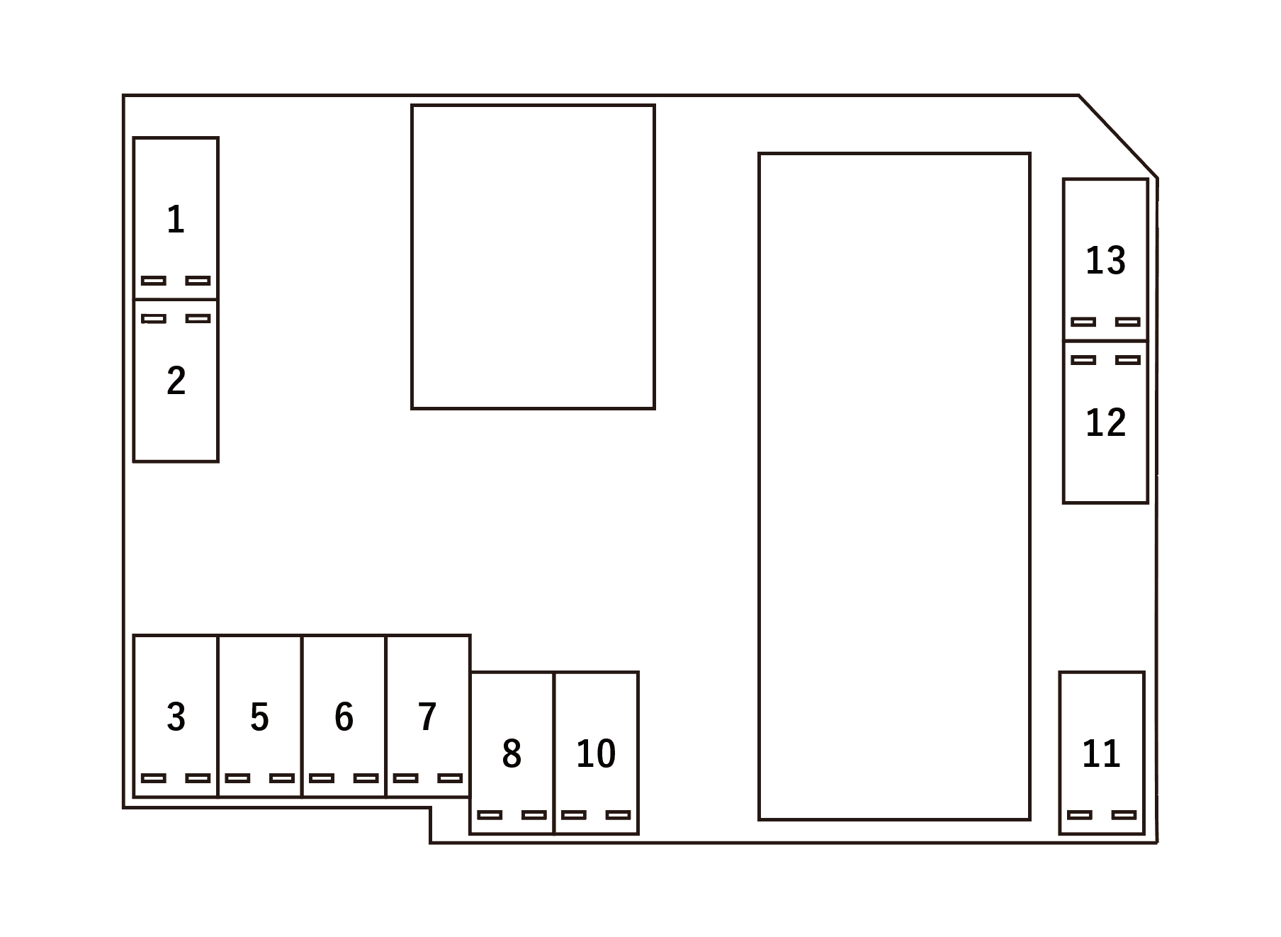 アムール VISTA 駐車場の駐車配置図