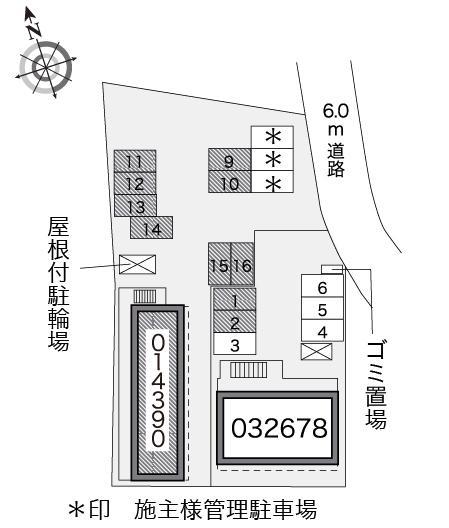 白山(14390)の駐車配置図