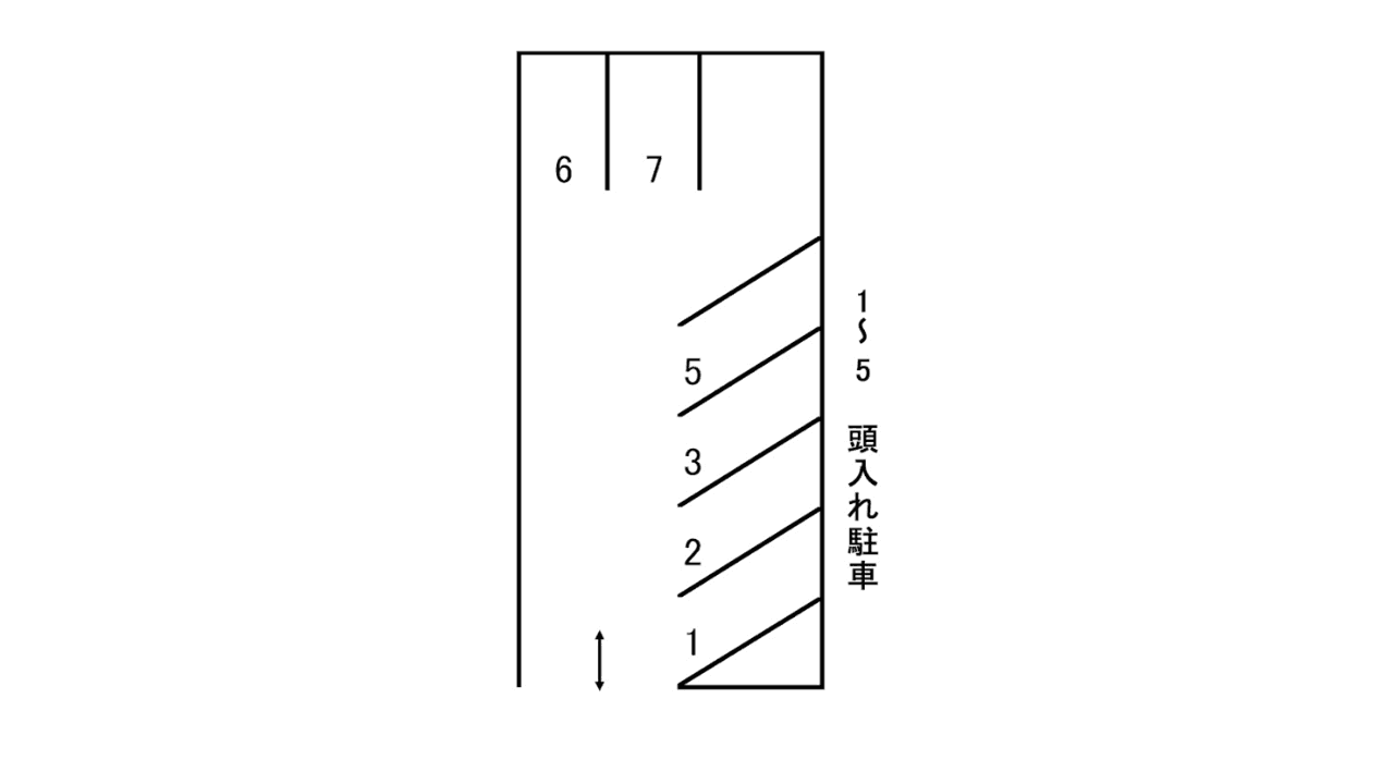 高島2丁目パーキングの駐車配置図